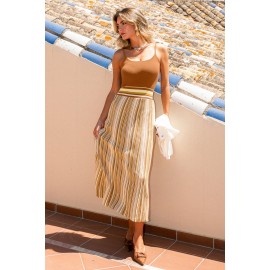 Modern Expression Striped Maxi Dress