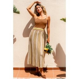 Modern Expression Striped Maxi Dress