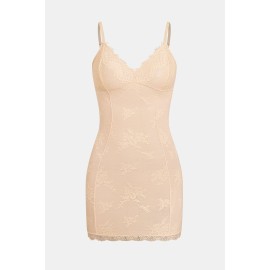 Moonlit Beige Shapewear Slip Dress