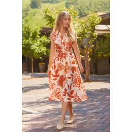 Mountain View Floral Midi Dress
