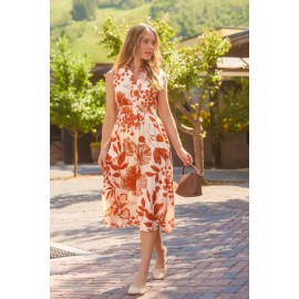 Mountain View Floral Midi Dress