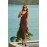 Mulled Berry Brown Maxi Dress
