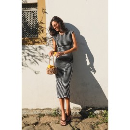 New Look Striped Maxi Dress
