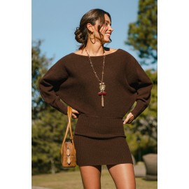 Off the Cuff Brown Mini Dress