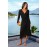 On Top of the World Black Midi Dress