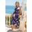 One-Way Ticket Floral Midi Dress