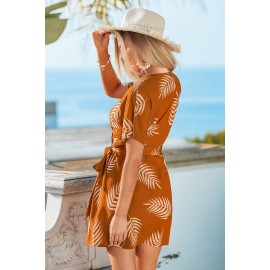 Orange You Glad Tropical Mini Dress