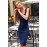 Out of Office Blue Midi Dress