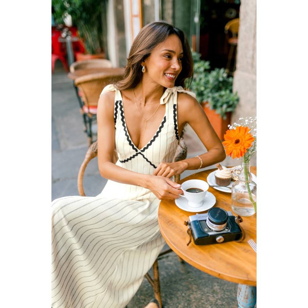 Paradise Valley Striped Midi Dress
