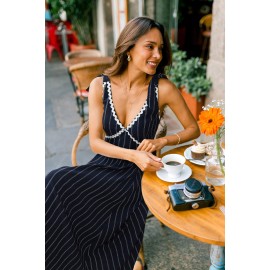 Paradise Valley Striped Midi Dress