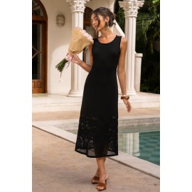 Picture This Black Midi Dress