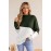 Asymmetrical Colorblock Standing Collar Sweater