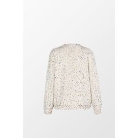 Rainbow Pom Pom Drop Sleeve Sweater