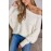 Ivory Off-Shoulder Puff Sleeve Sweater