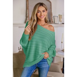 Ivory Off-Shoulder Puff Sleeve Sweater