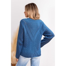 Breathe Deep Blue Sweater