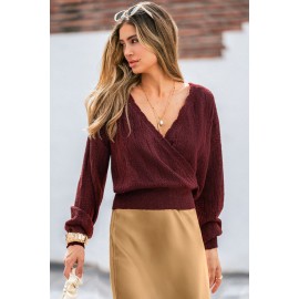 Falling for Fall Brown Reversible Sweater