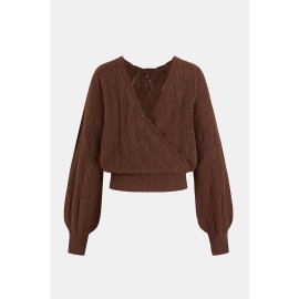 Falling for Fall Brown Reversible Sweater