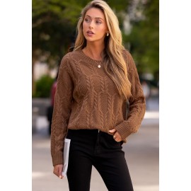 Toasting Marshmallows Brown Sweater