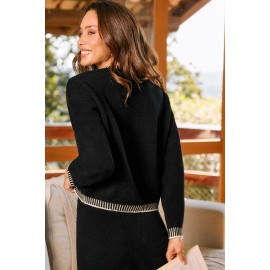 Weekend Mode Black Sweater