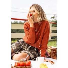 Sunday Mood Orange Sweater