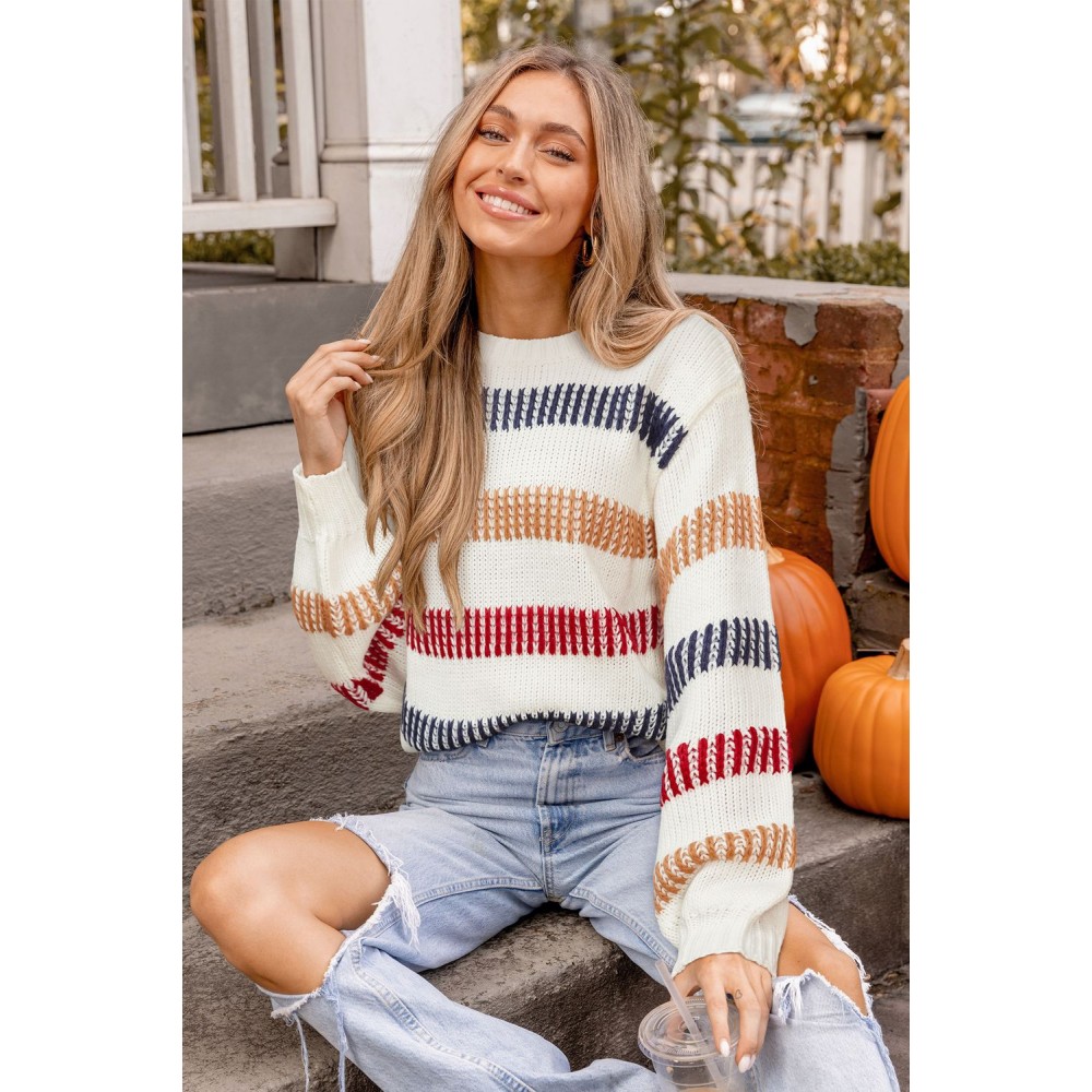 Coastal Weekend Striped Sweater