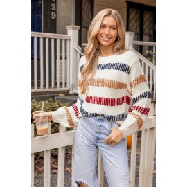 Coastal Weekend Striped Sweater