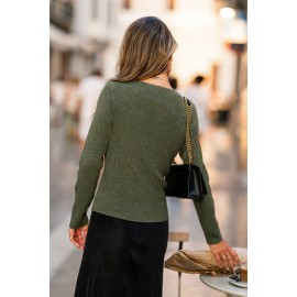 Earth Tone Green Sweater