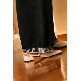 Low Maintenance Black Knit Pants