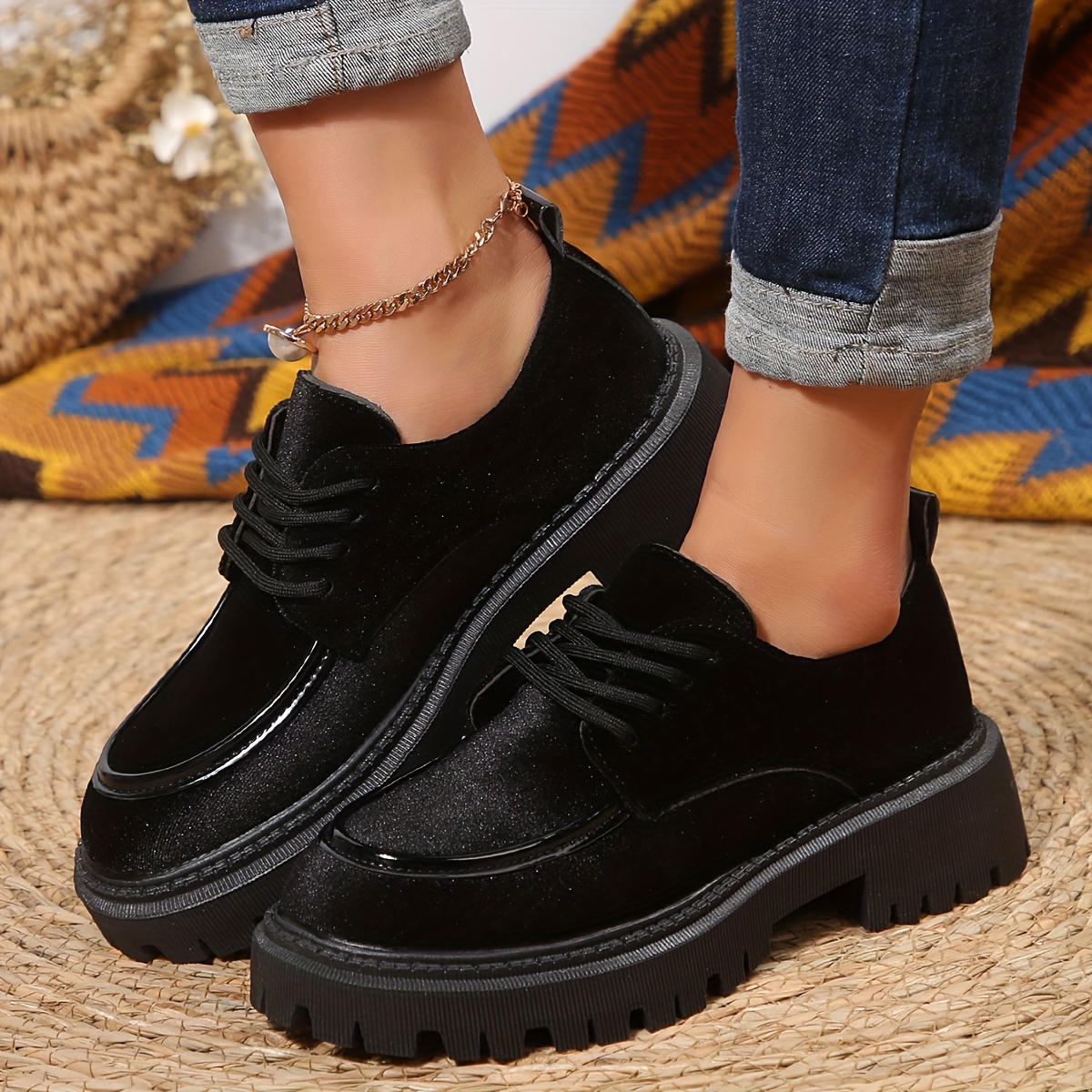 platform shallow mouth women s solid color trendy details 1